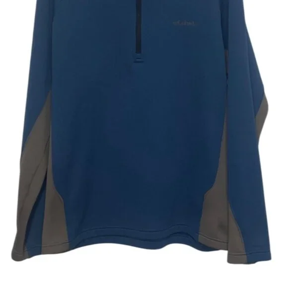 Columbia 1/4 Zip Fleece Lined Pullover Mens Large Blue Gray - Picture 5 of 8